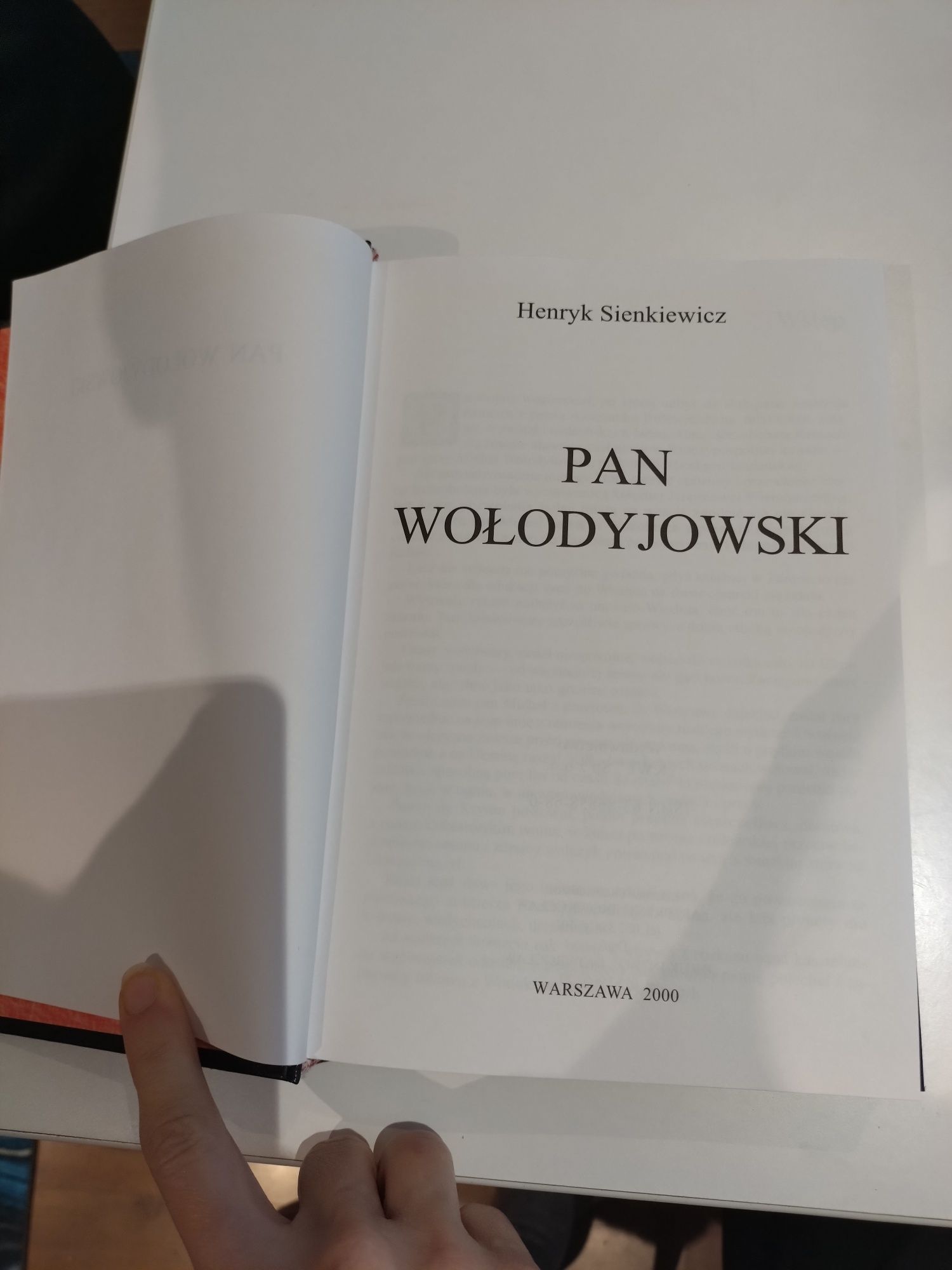 Pan Wołodyjowski książka prezent twarda oprawa
