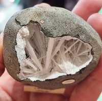 Skolecyt Indie zeolit geoda Minerały do kolekcji