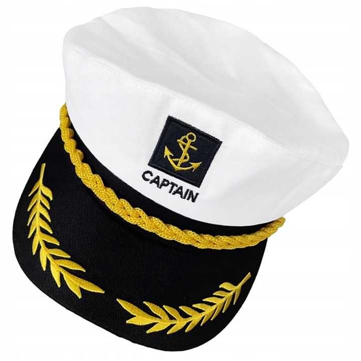 Czapka kapitana jachtu dziecięcego żeglarza Nautical Q65