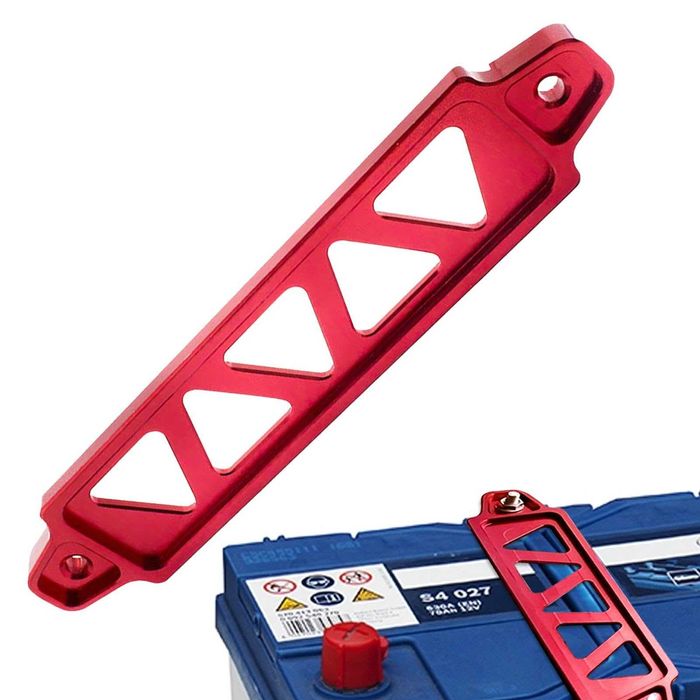 Suporte de Bateria Vermelho – Alumínio