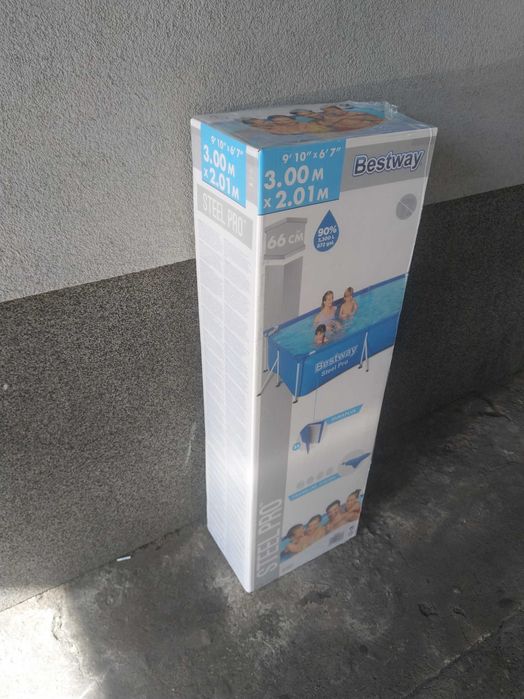 HIT Basen stelażowy 300 x 201 x 66 na stelażu prostokątny KURIER