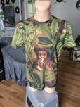 Just Hype t-shirt męski S tygrys jungle print zielona lato