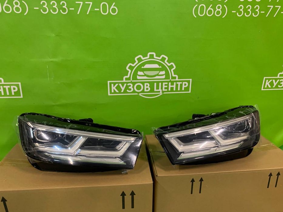 Комплект передній Audi Q5 2017 - 2020 бампер капот фара телевизор фары