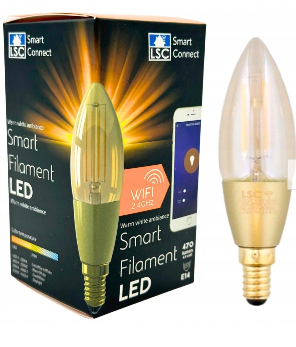 Wyprzedaz Żarówka Smart Filament connect Led 2szt.