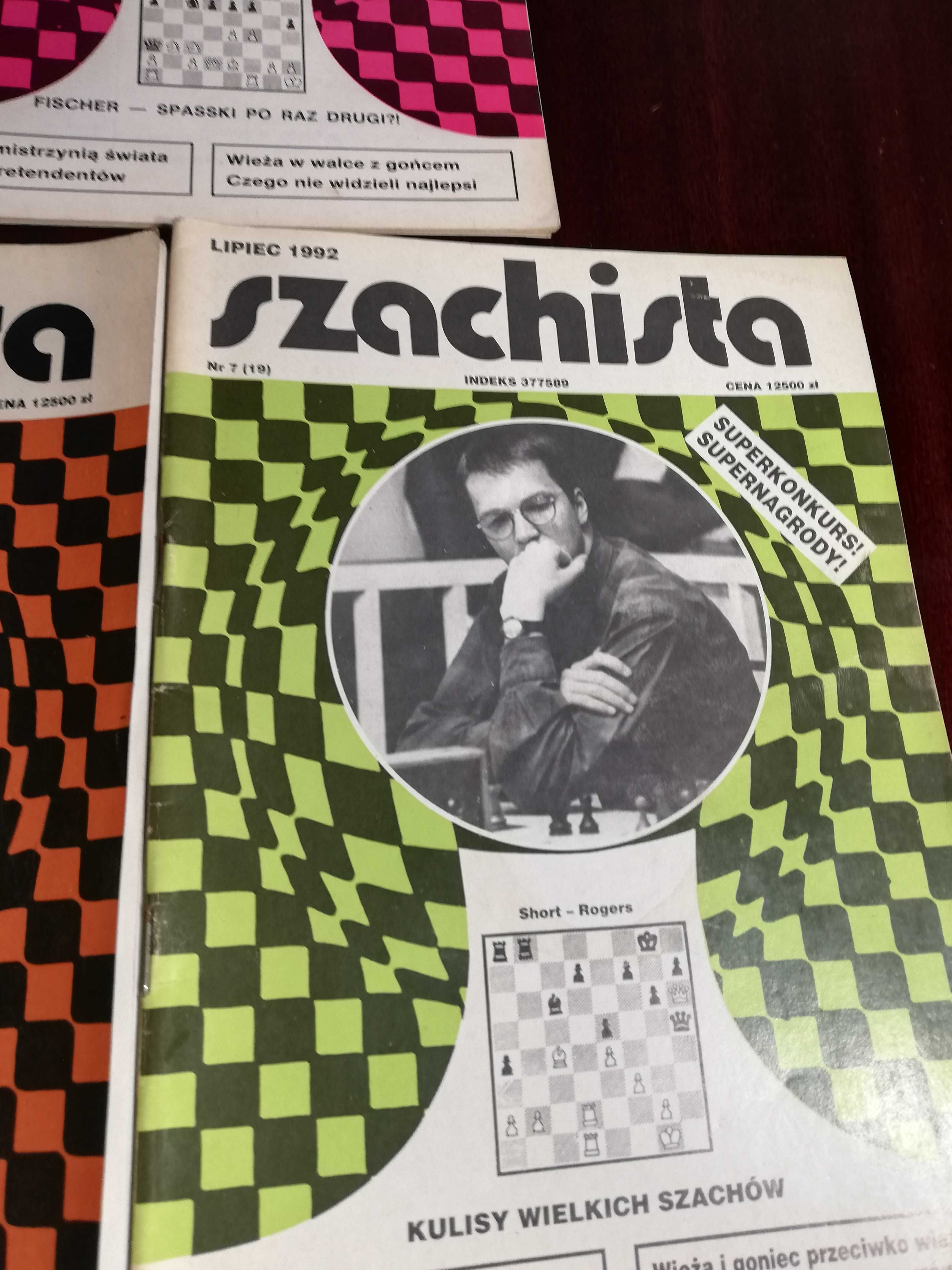 Szachista: 5 egz. miesięcznika z lat 1991/1992.