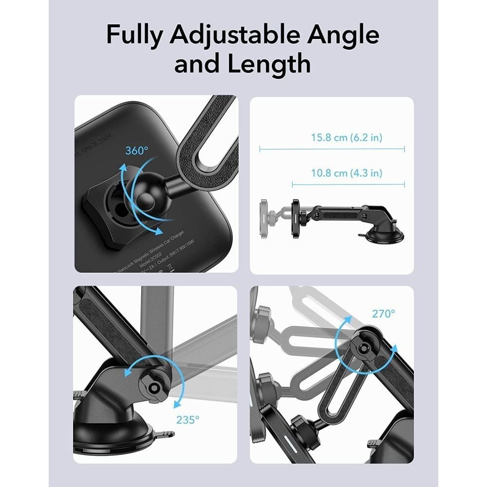 Uchwyt magnetyczny ESR Halolock z bezprzewodową ładowarką