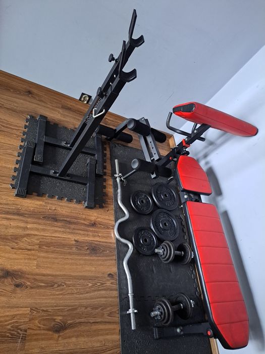 Ławeczka, ciężar, siłownia domowa