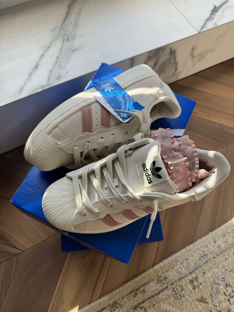 ORIGINAL Adidas Superstar Cappuccino Pink НАЛОЖКА (IN BOX)