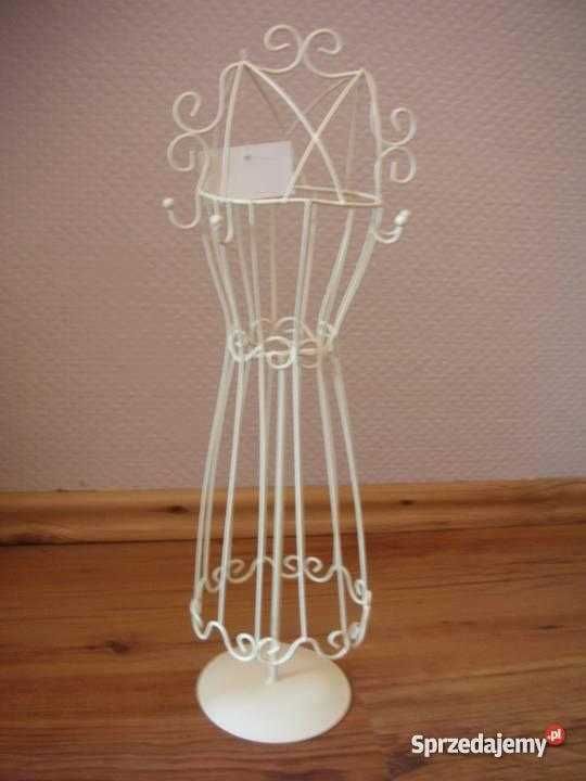 Manekin metalowy dekoracyjny stojak 42 cm Styl prowansalski