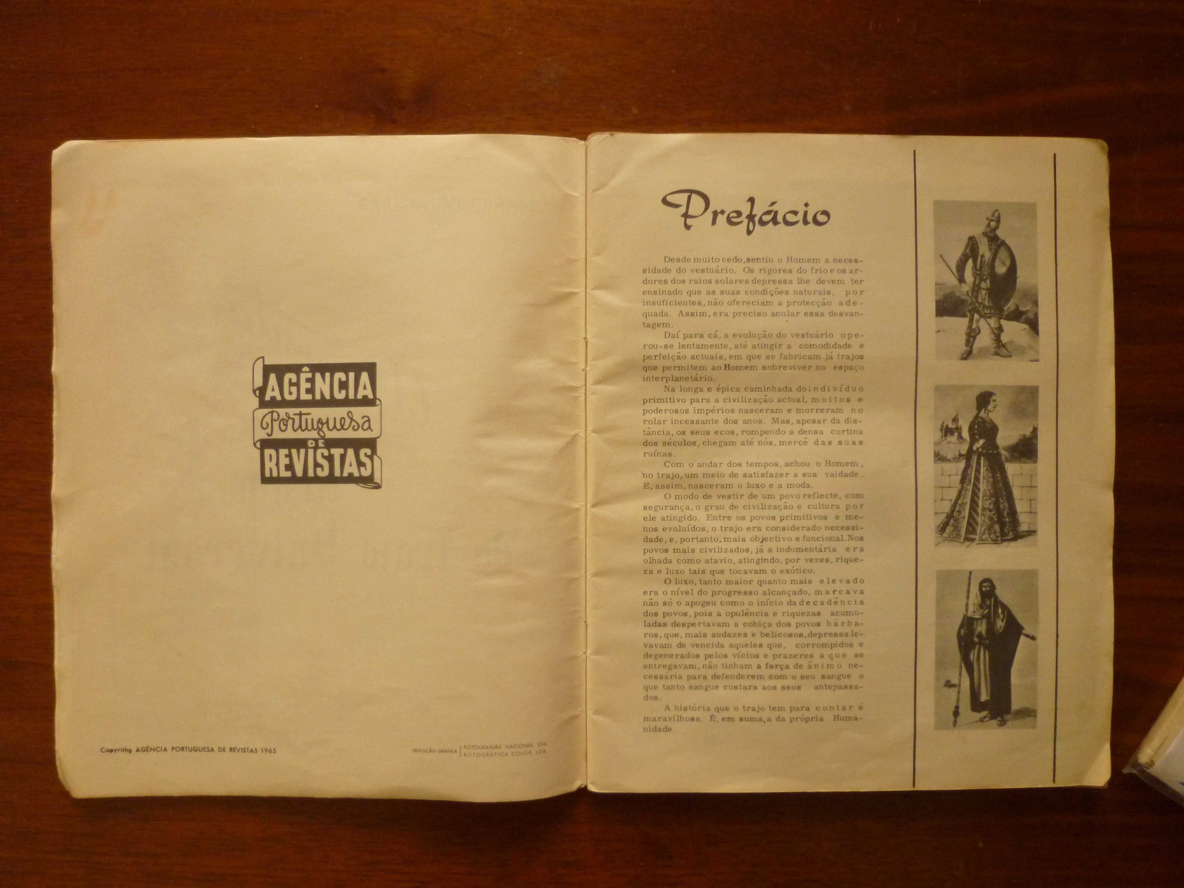 caderneta - História do Trajo Universal, A.P.R. de 1965