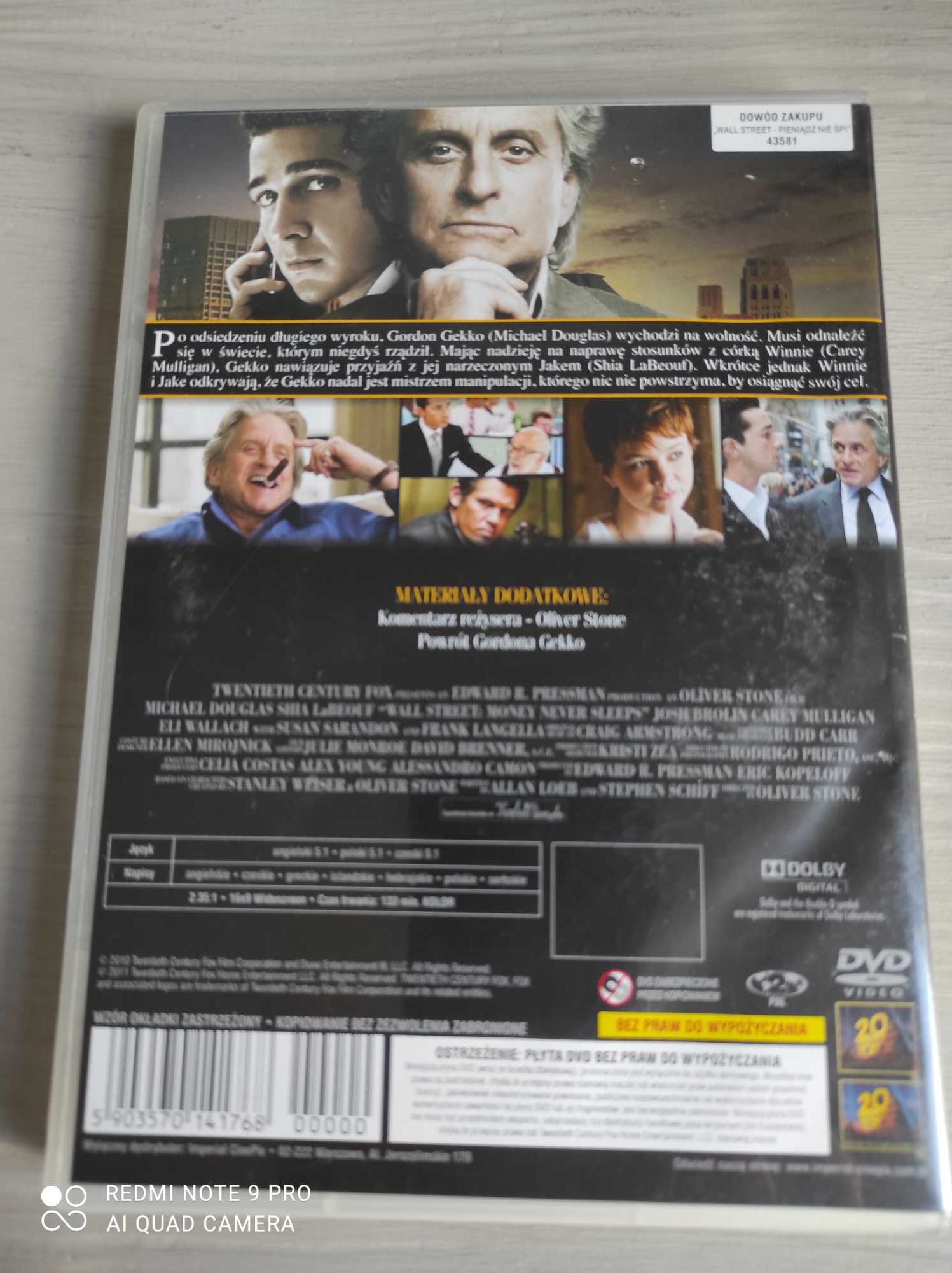 Wall Street: Pieniądz nie śpi - płyta DVD