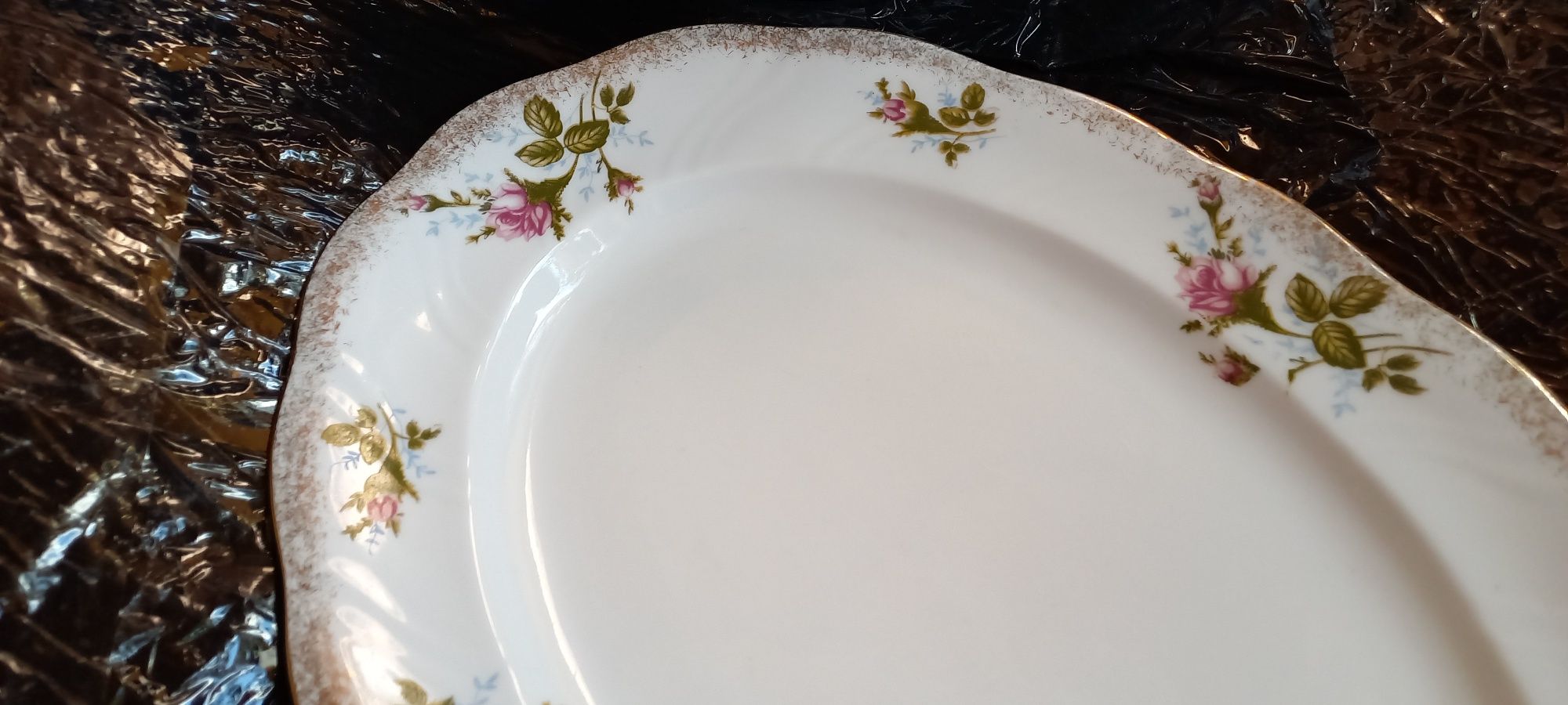 Patera Talerz Porcelana Ceramika Chodzież 34/23,5/3,5cm Róża Iwona?