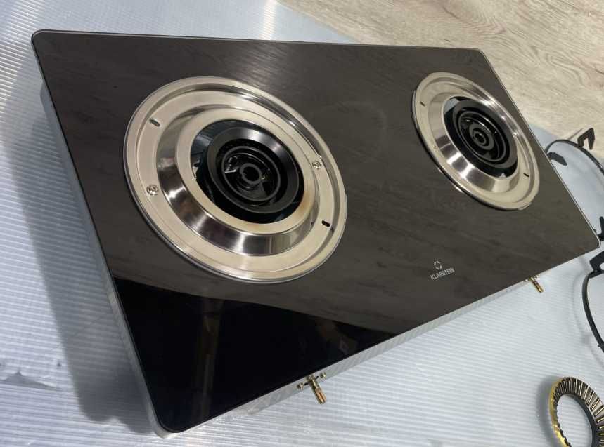 Газова плита настольна кемпінгова на 2 конфорки Klarstein Barzona 2