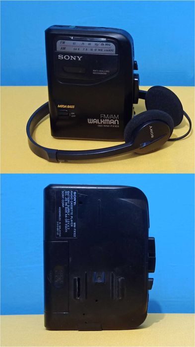 Кассетный плеер Sony Walkman WM-FX103 с наушниками