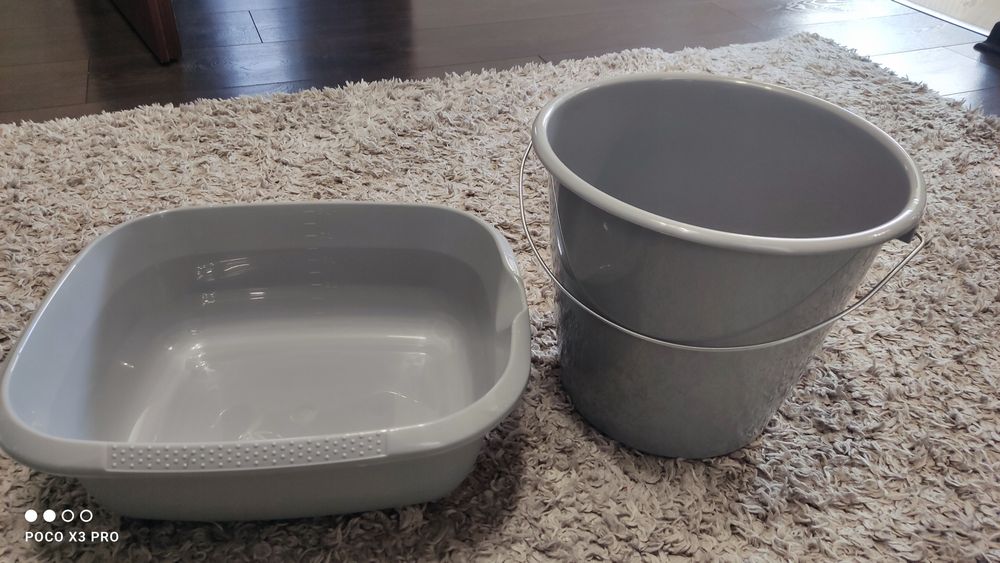 Wiaderko i miska nowy zestaw