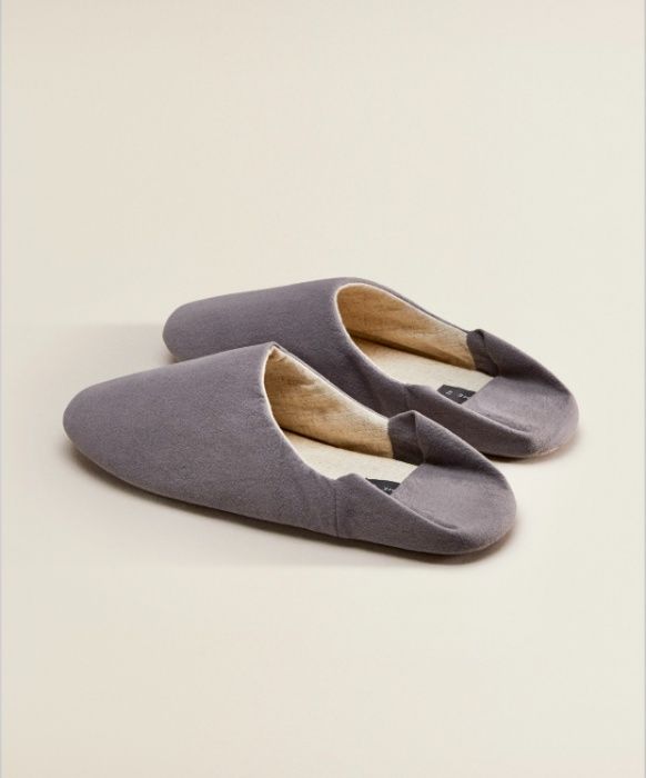 Pantufa Tecido Tam 47 Zara Home NOVO