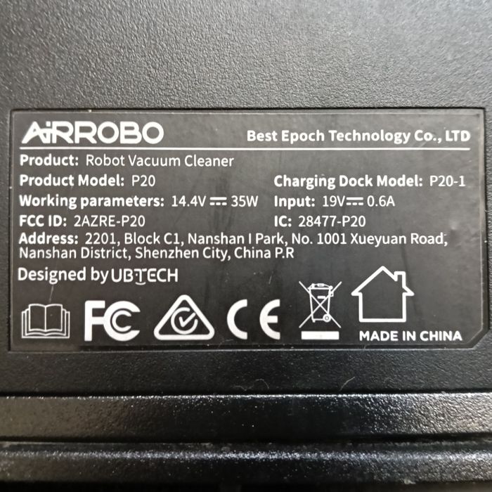 Base carregamento aspirador robot 19v