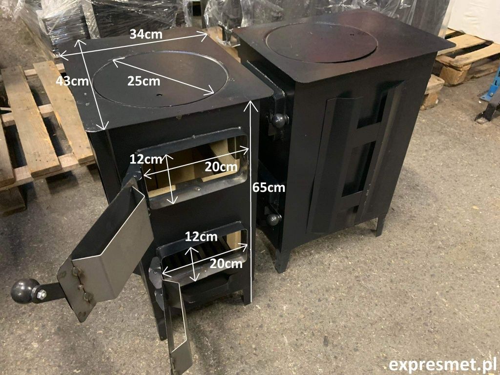 Piec Trociniak Duży Gruby bl.1,2mm piecyk koza rura kolanko Wysylka24h