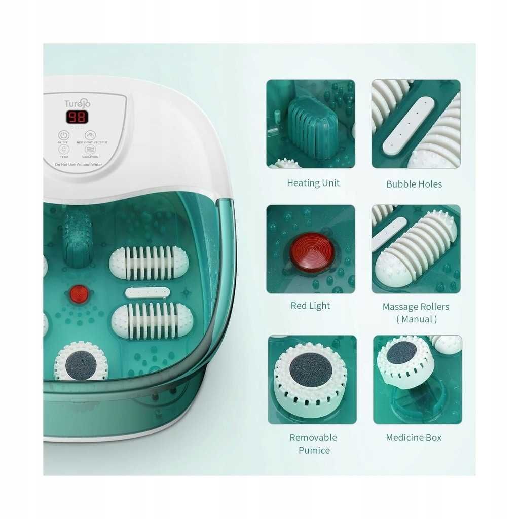 Hydromassager do stóp Turejo 6 w 1. COSTWAY