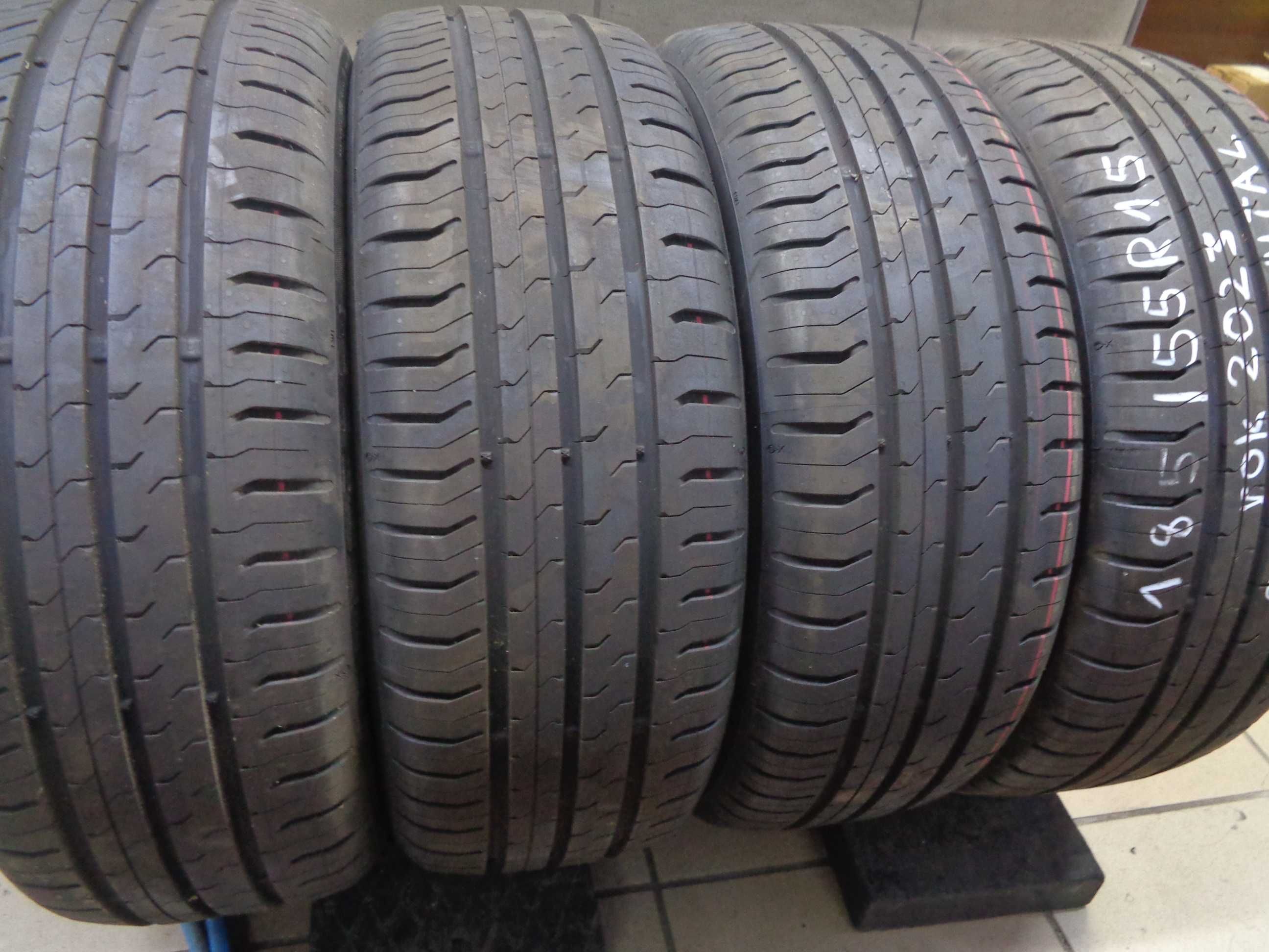 4x JAK NOWE 185/55R15 H XL , Continental EcoContact 5 ,r.2022 , Letnie