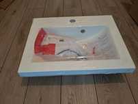 Umywalka prostokątna Tristan 500 konglomerat 50 cm x 39 cm biała
Warun