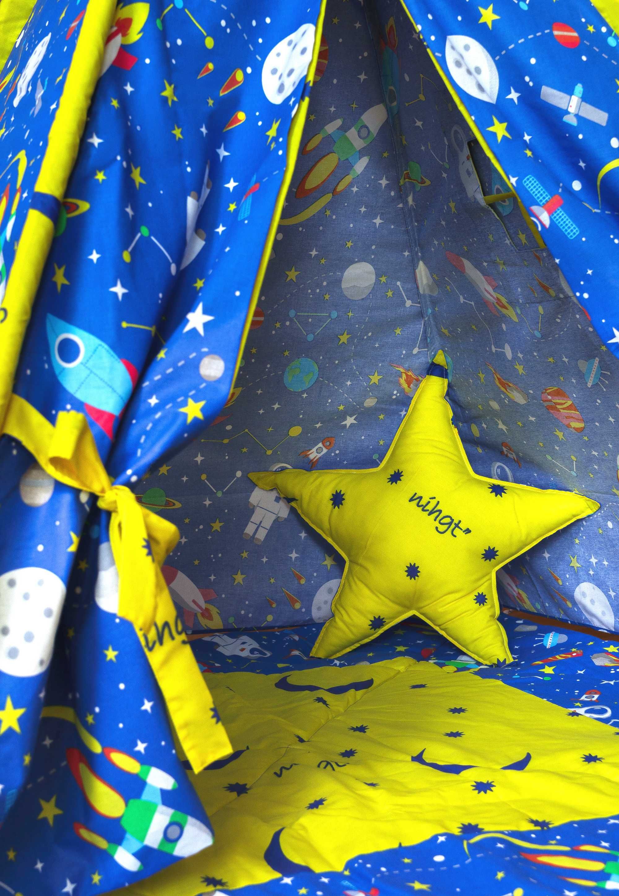 Namiot tipi Kosmos Wigwam dla dzieci z matą pikowaną