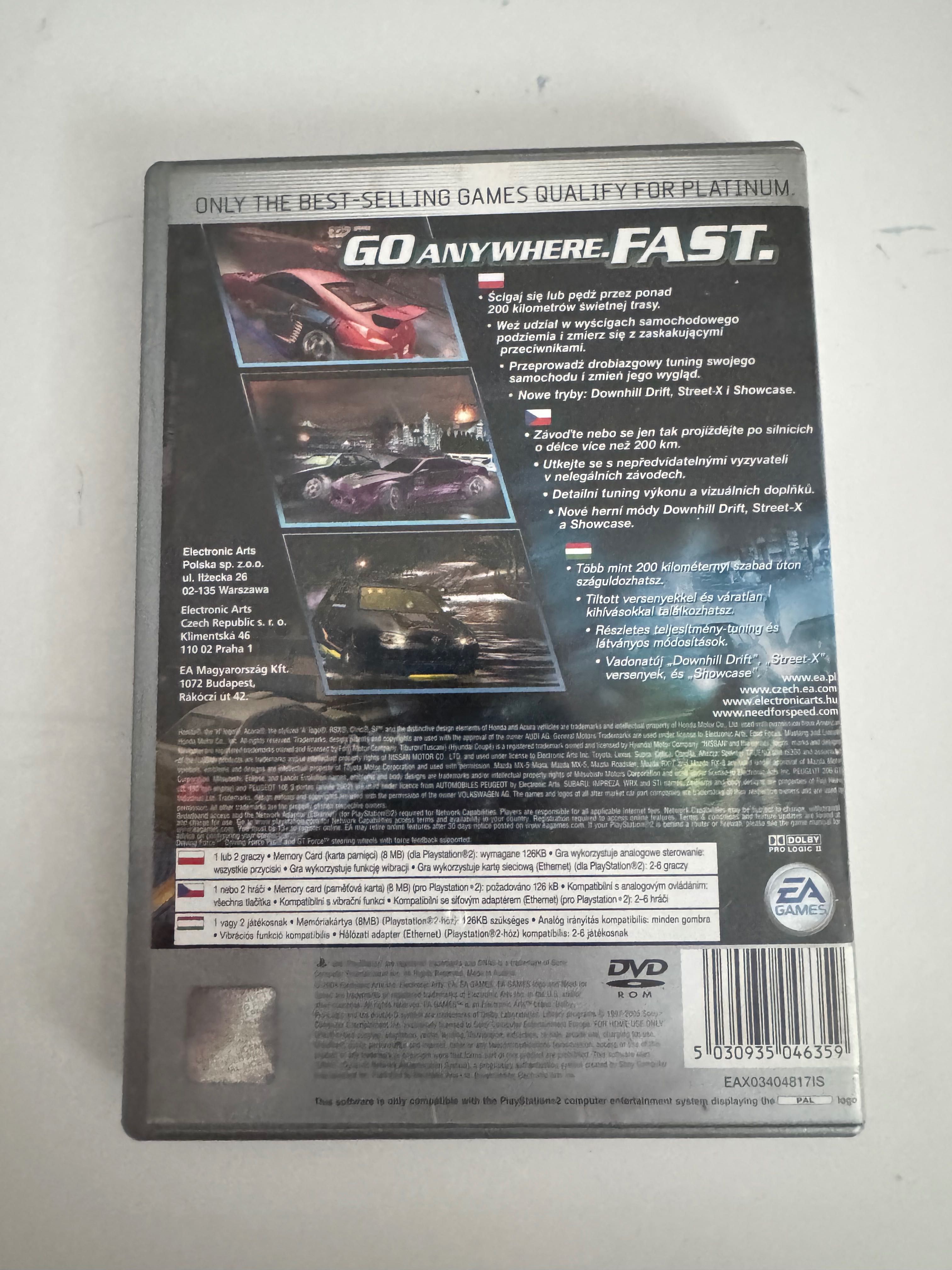 Need for speed underground 2 na ps2