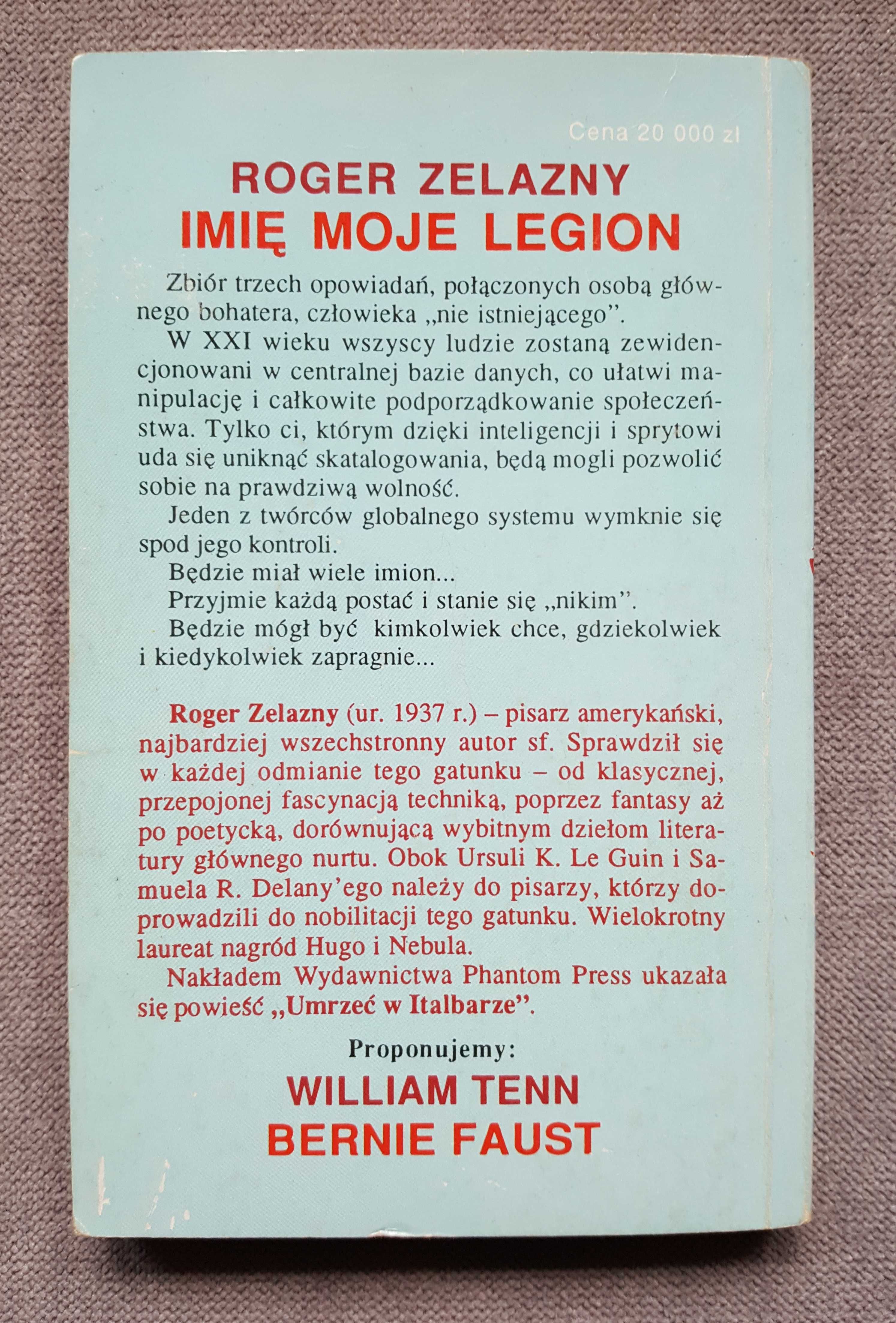 Imię moje Legion - Roger Zelazny :: Science Fiction