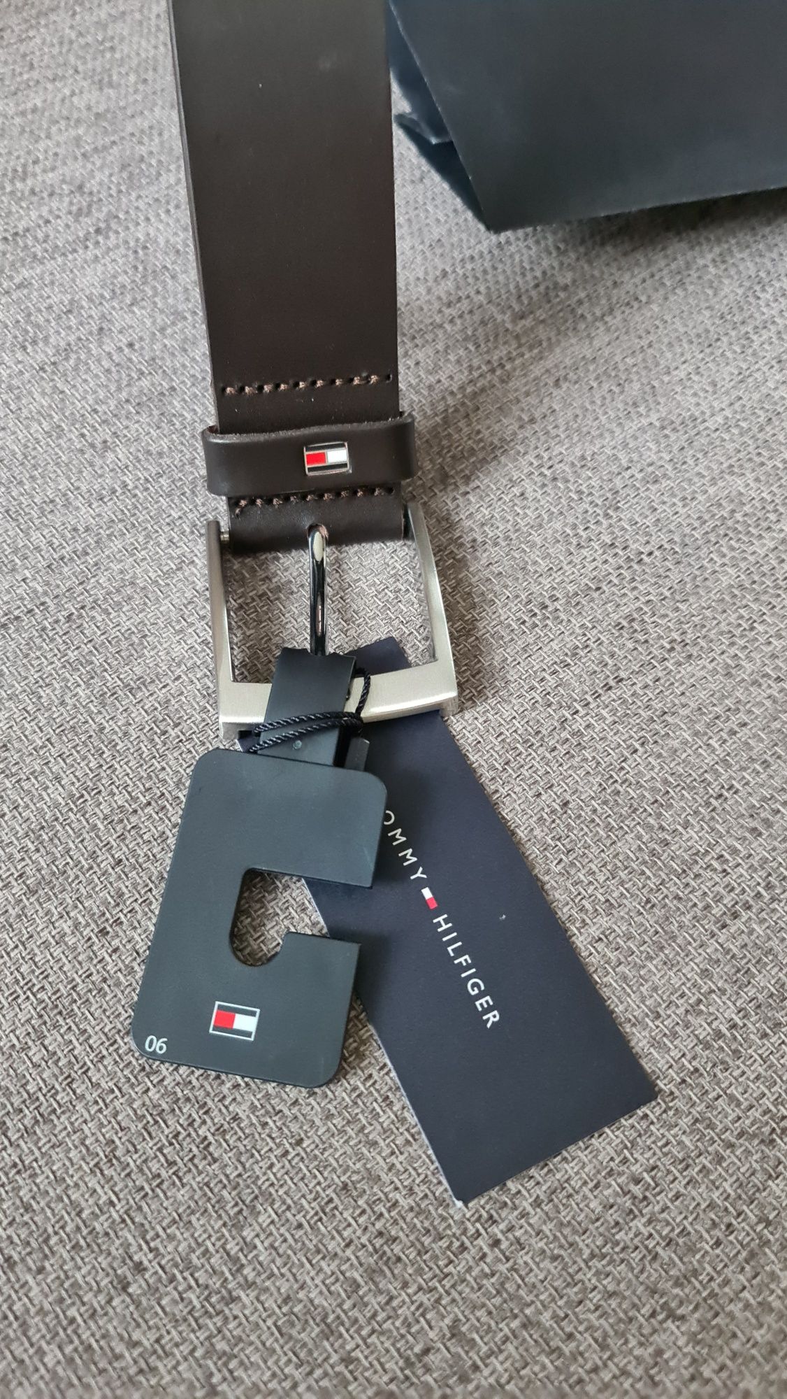 Pasek męski skóra naturalna tommy hilfiger.