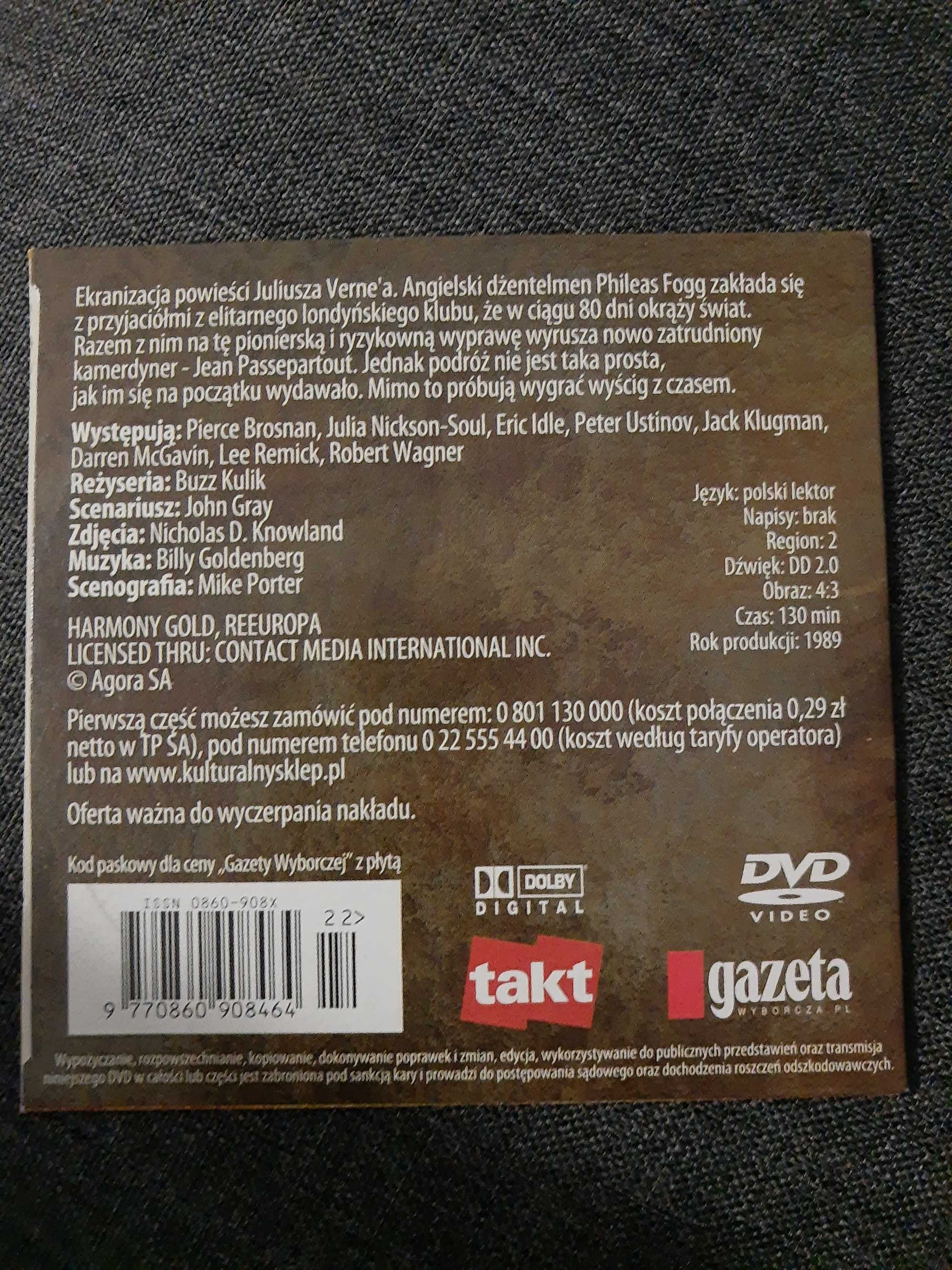 DVD W 80 dni dookoła świata część 2i3. Pierce Brosnan. Nowe
