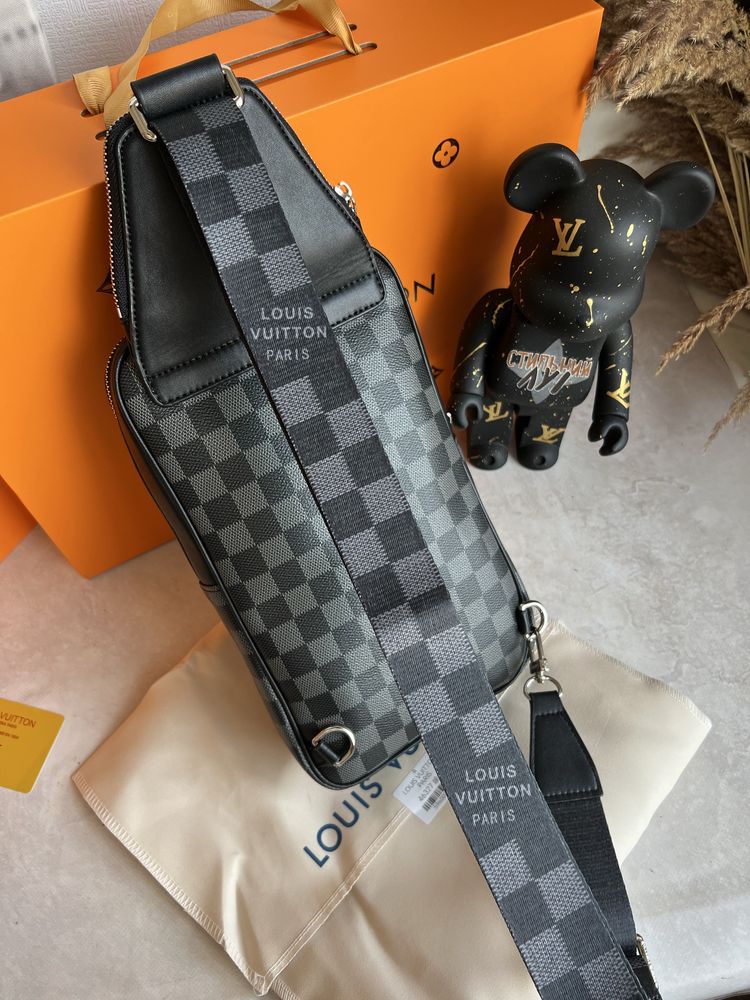 Нова колекція! Слінг Louis Vuitton Avenue, чоловіча сумка. Луи витон
