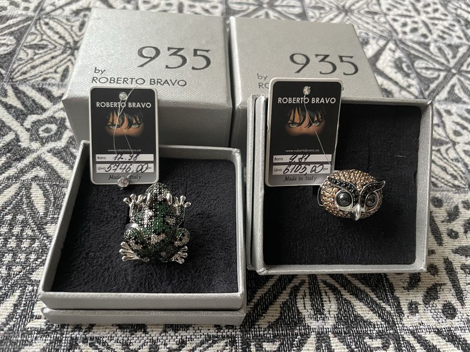 Кольца, серебро, Roberto Bravo, Италия