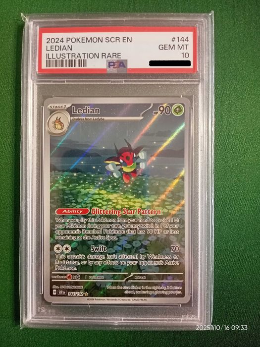 Pokemon PSA 10 Karty Koraidion Miraidion Unown Gardevoir Ledian