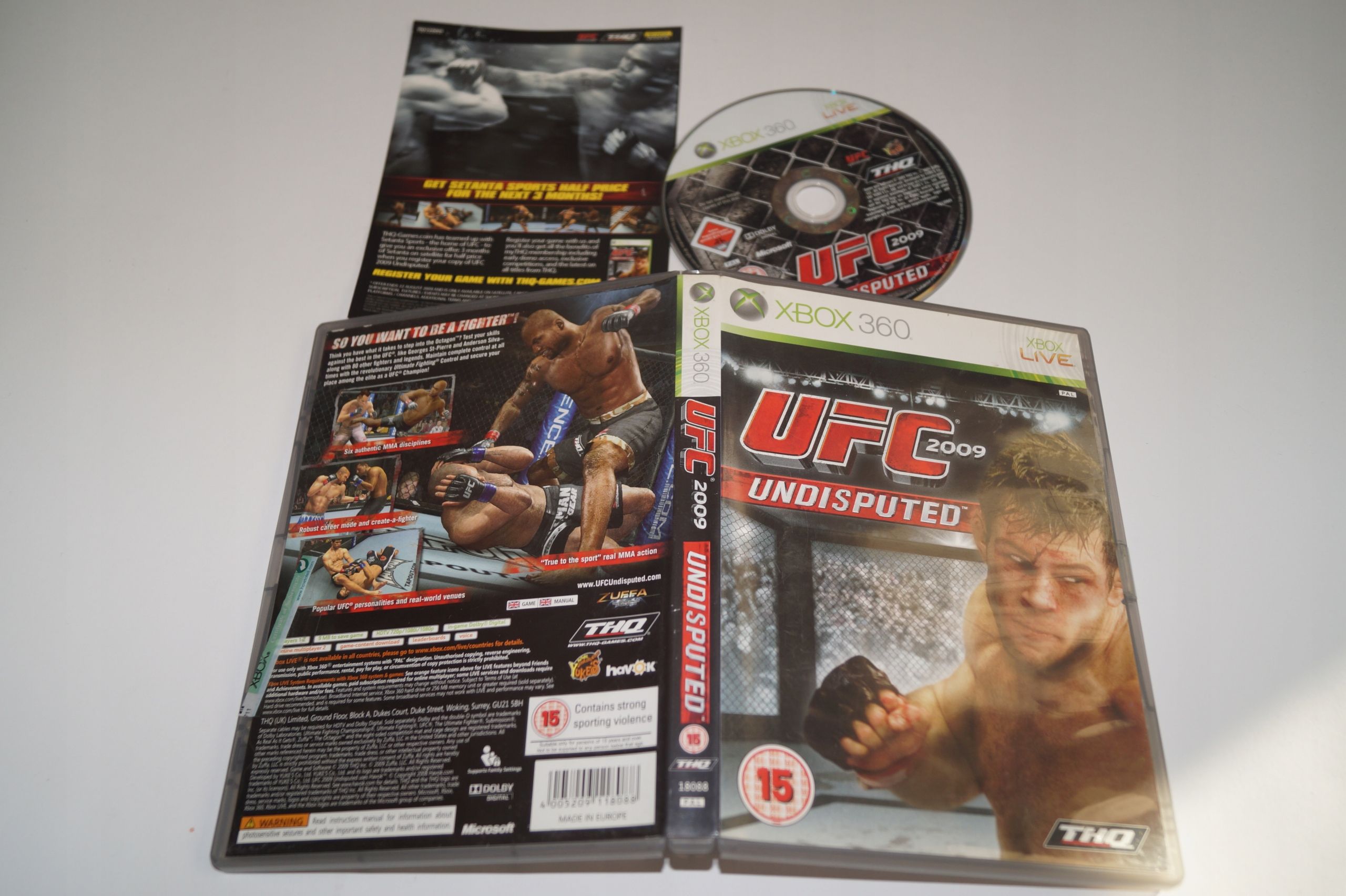 Ufc 2009 Undisputed Microsoft Xbox 360