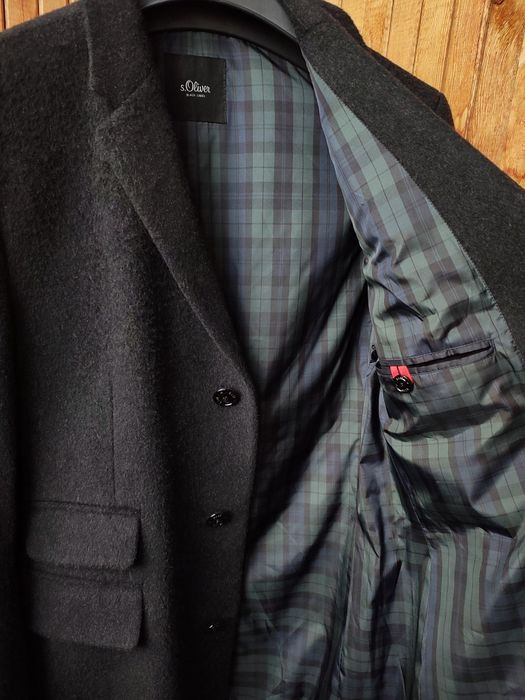 Чоловіче пальто жакет із шерсті S. Oliver Black Label Розмір М Вовна