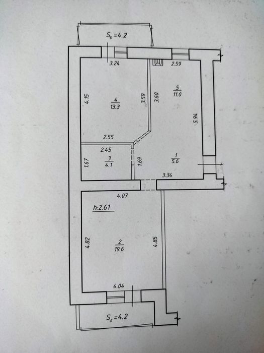 Продам 2 ком с АО, Не угловая, Мебель, Техника