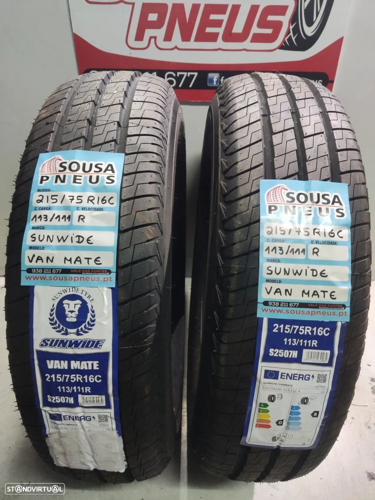 2 pneus novos 215-75r16c sunwide - oferta dos portes