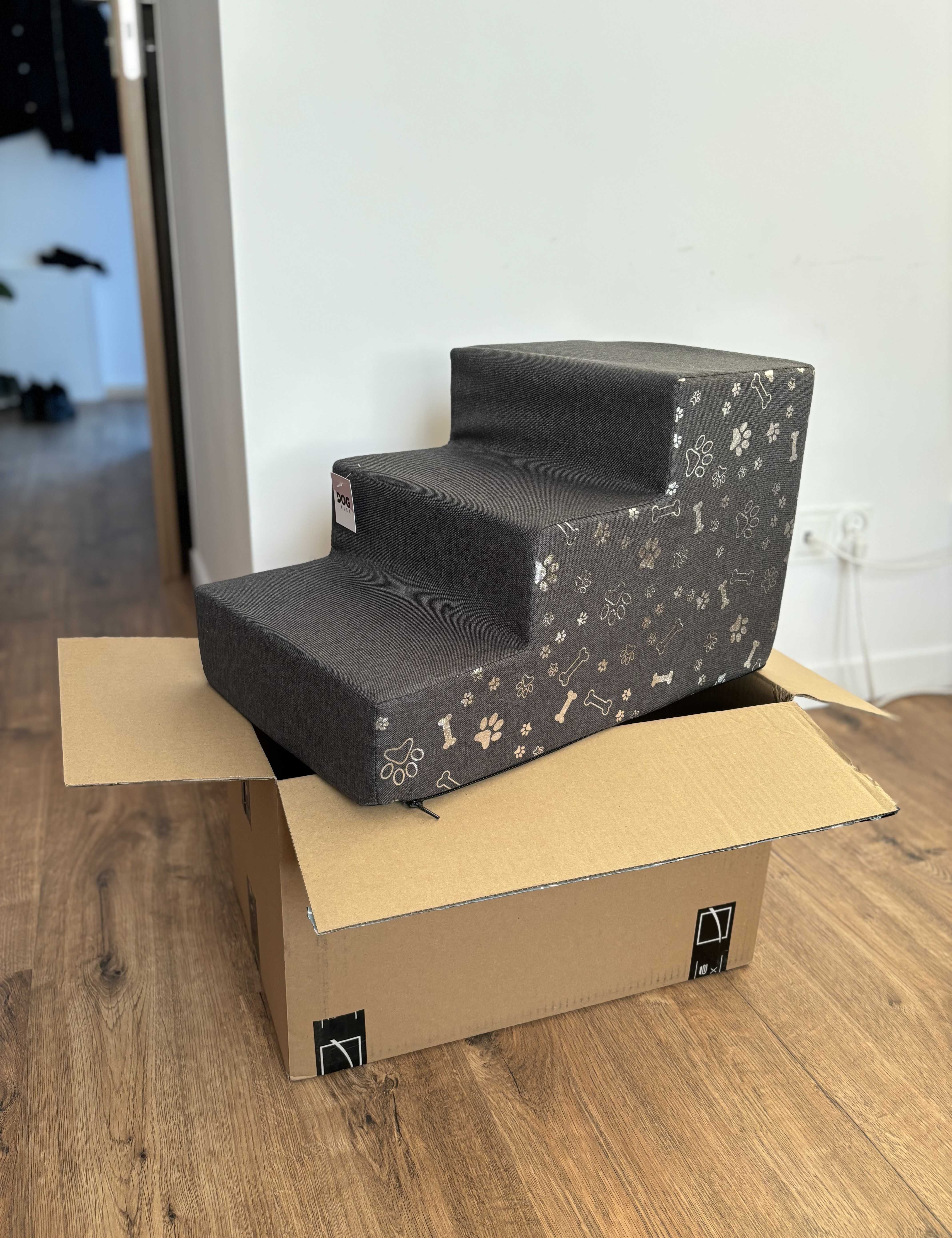 Schodki dla Psa Kota Rampa Podest Nowe 30 cm 3 stopnie Stabilne Nowe
