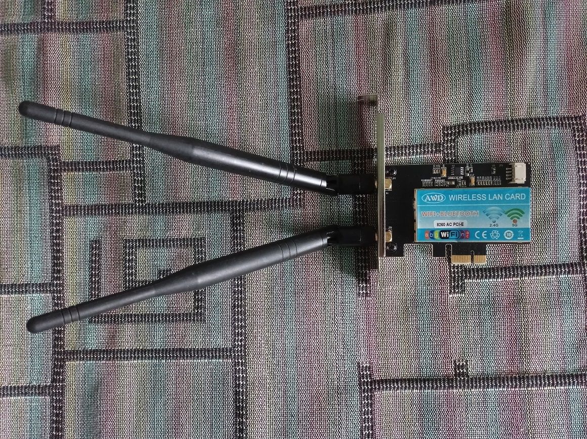 Потужний гігабітний WiFi адаптер 2.4G/5G PCI e Чіп Intel 8260