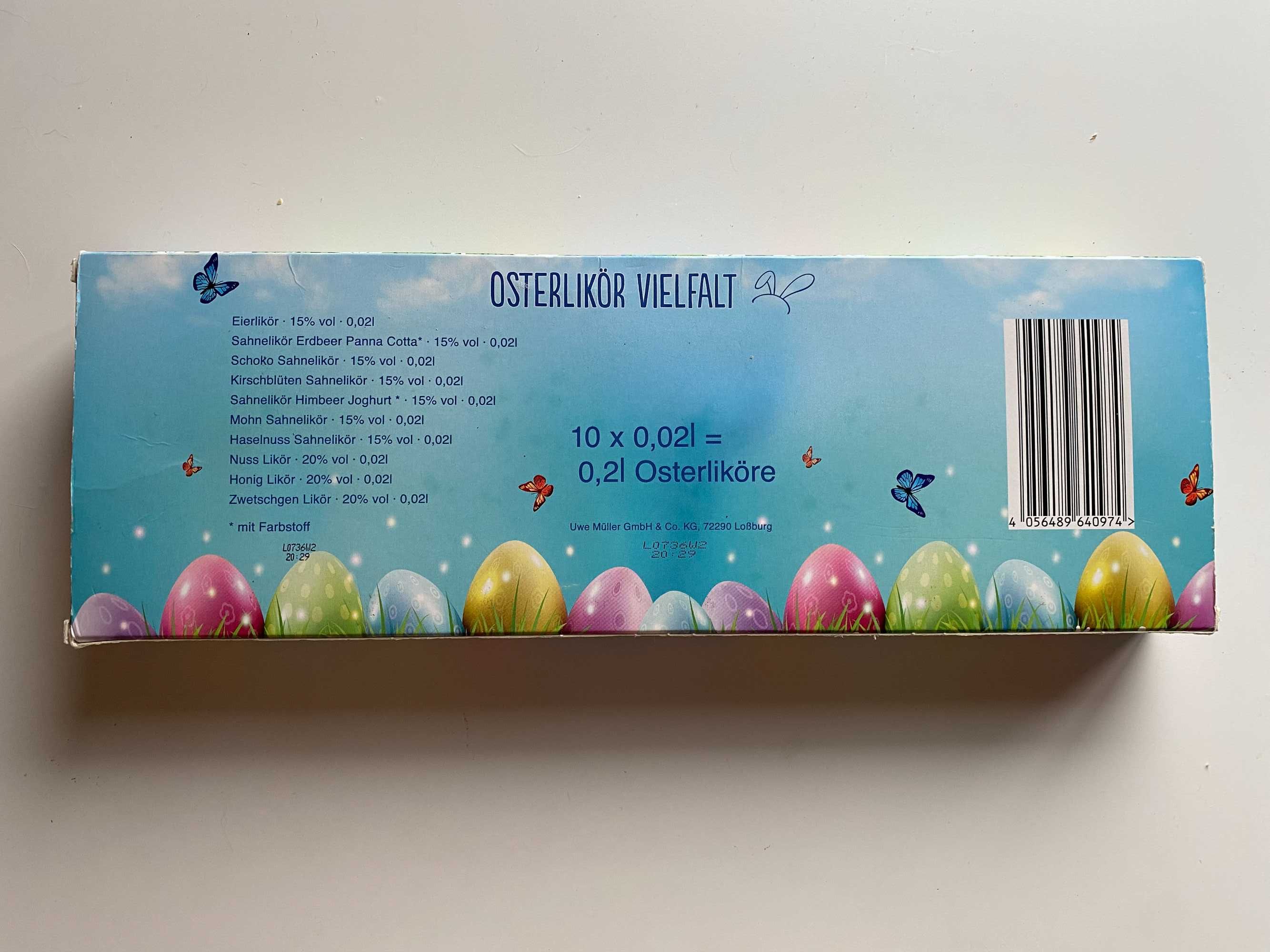 Zestaw likierów Osterlikör Vielfalt (10 × 20 ml)