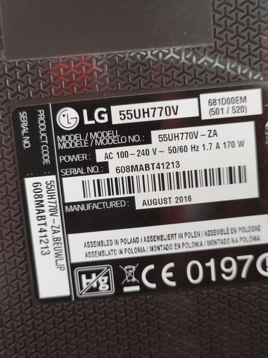 Smart TV LG 55UH770V