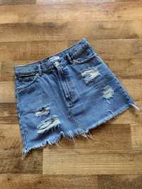 Spodnica mini Pull&Bear M/38 jeans jeansowa