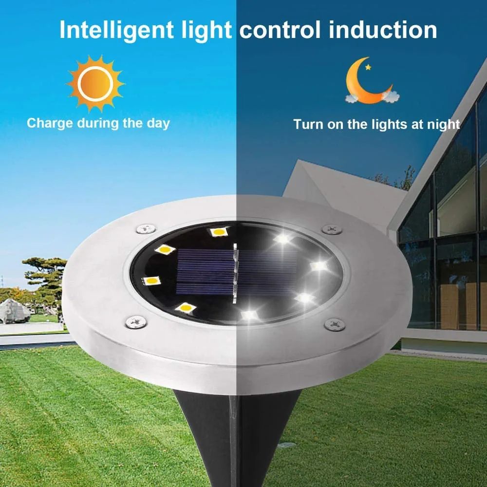 Lampy solarne LED, wbijane, najazdowe 4szt.