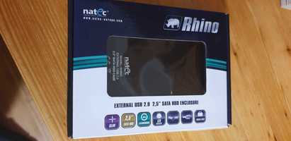 Natec Kieszeń HDD Zewnętrzna SATA RHINO 2,5" USB 2.0