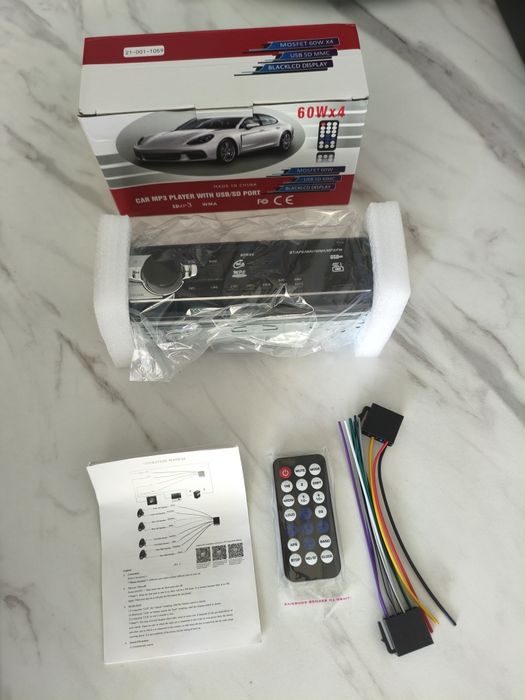 Автомагнітола 1DIN USB/SD/BT/AUX/Mp3/FM Нова