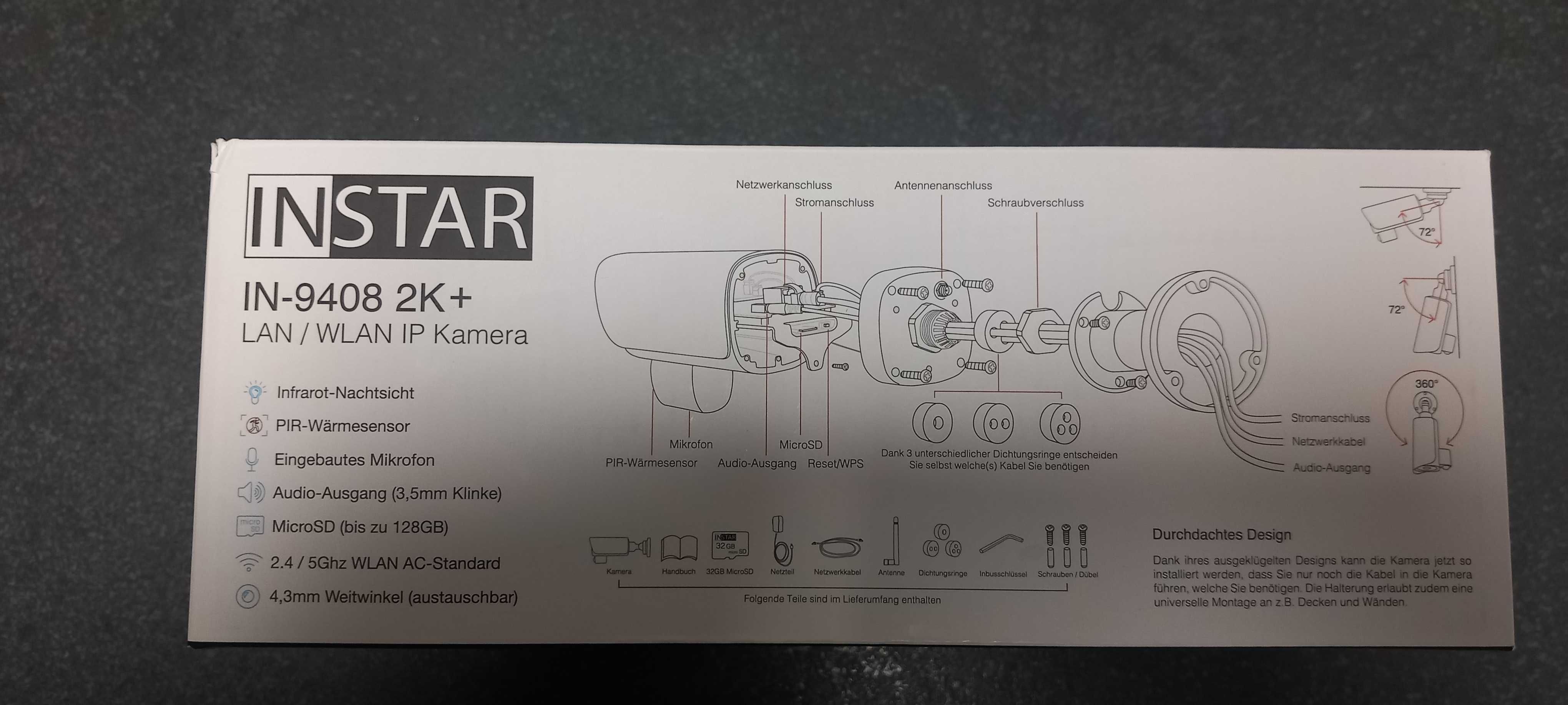 Kamera monitoringu IP INSTAR IN-9408 2K+ LAN/POE