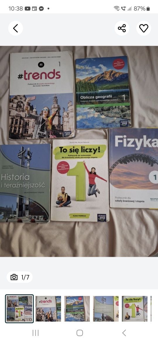 Książki do  szkoły branżowej  kl 1
