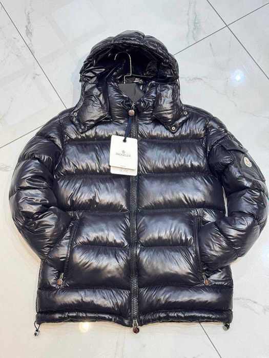 Пуховик Moncler Black Glossy  Курточка пуховик Монклер Глянец