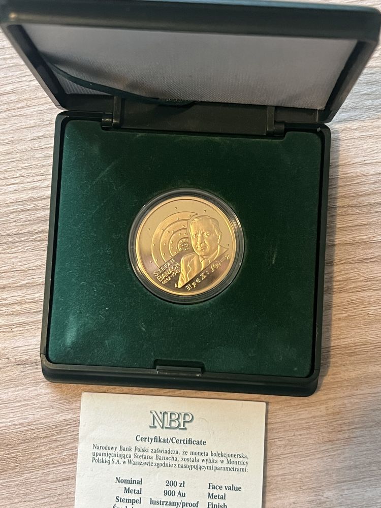 200zł Stefan Banach 2012r moneta złota
