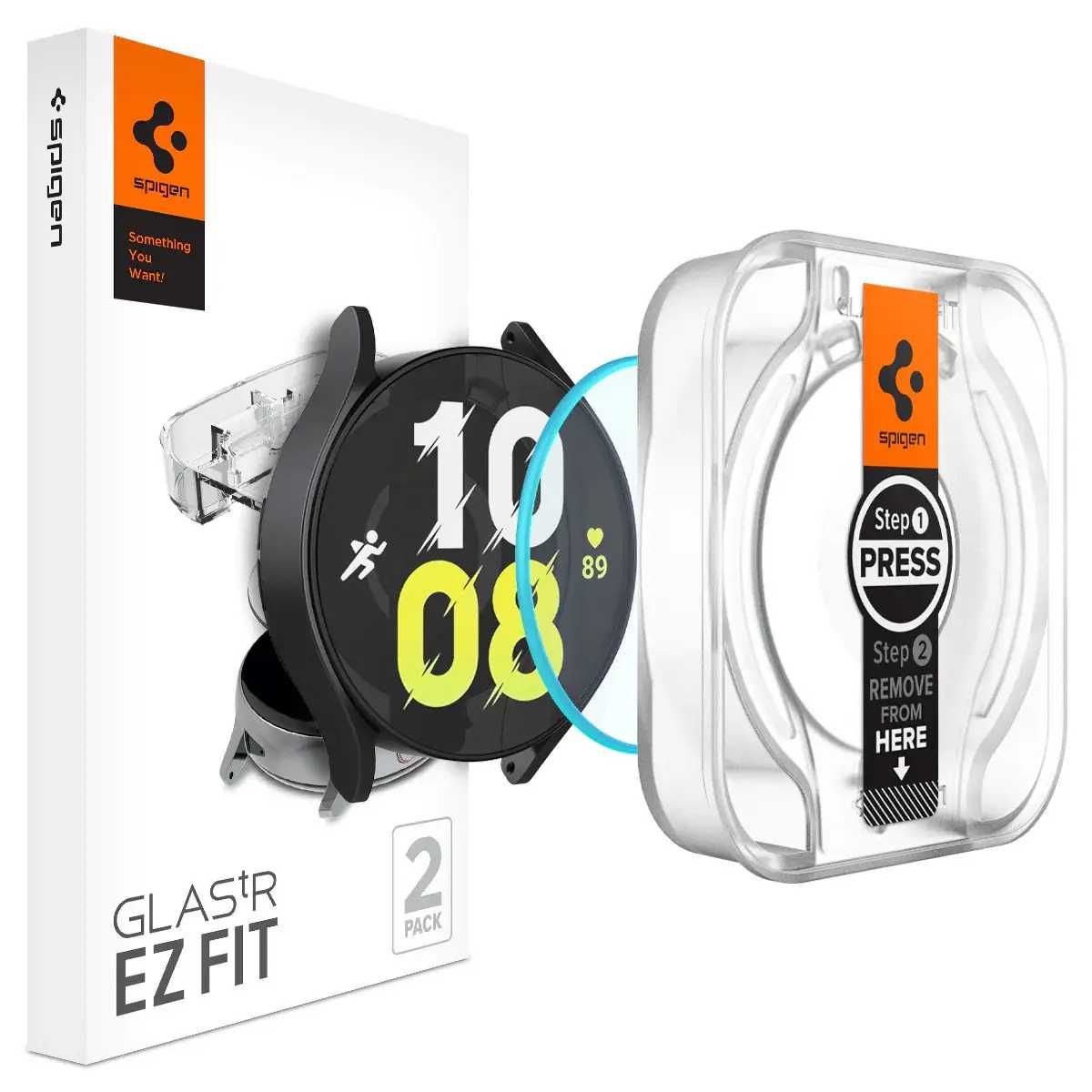 Защитное стекло Spigen Glas.TR ''EZ Fit'' 2-pack для  Galaxy Watch 6